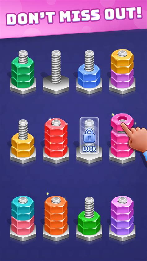 Nuts Bolts - Screw Sort 3d for iPhone - Download