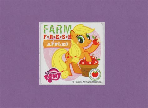 Vintage My Little Pony Smile Makers Scented Sticker APPLE #5 - Etsy