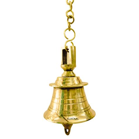 BRASS HANGING BELL WITH 1 METER CHAIN AND HOOKS – Alackal Bell Metals