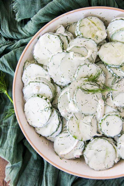 Cucumber And Cream Recipe Creamy Cucumber Salad Summer Salad!