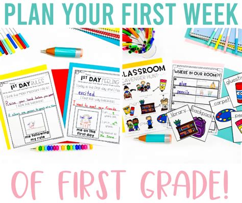 5 Fun and Educational Back to School Activities for First Grade ...