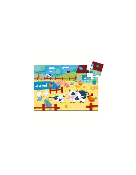 Puzzle vaches à la ferme - jouet d'éveil enfant - Djeco - LaPouleAPois.fr