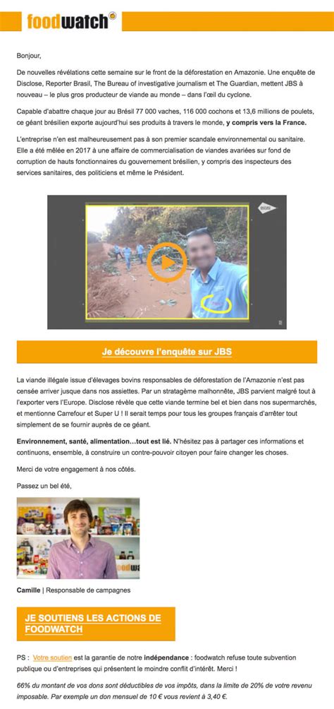 Newsletter Foodwatch - Recevoir l'actualité de l'ONG de défense des ...