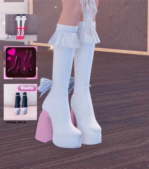 dti cute colored heel with ruffles | Aesthetic roblox royale high ...
