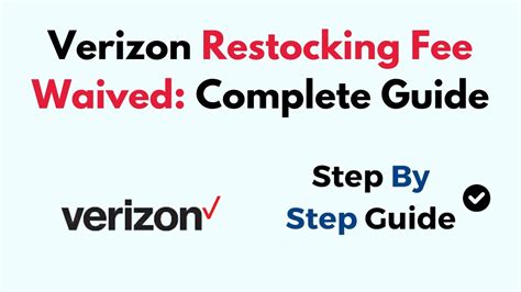 Verizon Restocking Fee Waived: Complete Guide - YouTube