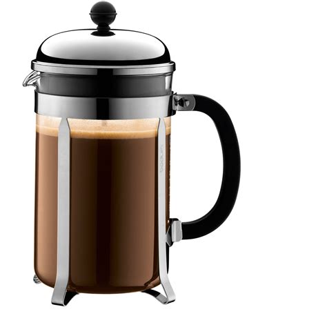 BODUM Chambord French Press Coffee Maker, 51 Ounce, Stainless Steel ...