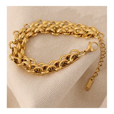 bracelet tendance en acier inoxydable plaqué or 18k-Dévoilez-vous (22)