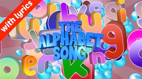 The Alphabet Song (ABC) - UK Version (With Lyrics)