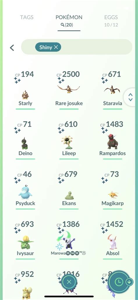 [go] My Pokémon go shiny collection : r/ShinyPokemon