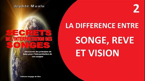 La différence entre songe, rêve et vision