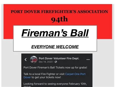 94th Annual Port Dover Fireman’s Ball takes place Saturday ...