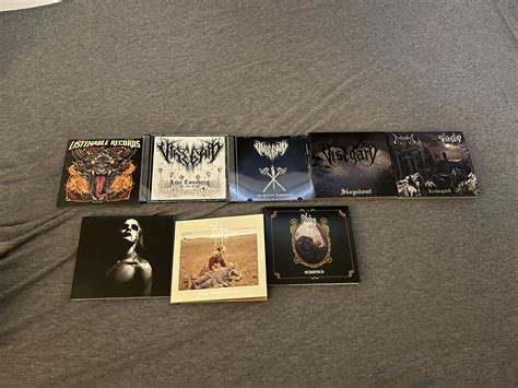 I mostly collect vinyl but here is my current small blackmetal CD ...