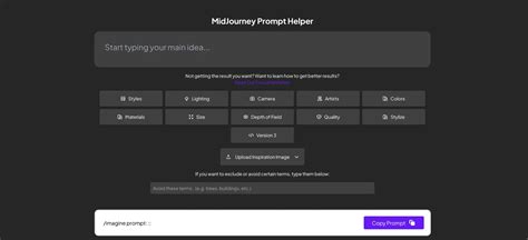 MidJourney Prompt Helper - Easy With AI