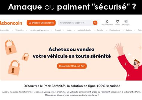 Arnaque au paiement sécurisé Leboncoin