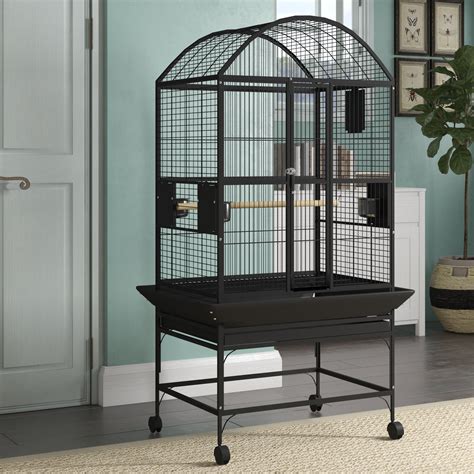Archie & Oscar™ Cleveland 63'' Iron Dome Top Floor Bird Cage with ...