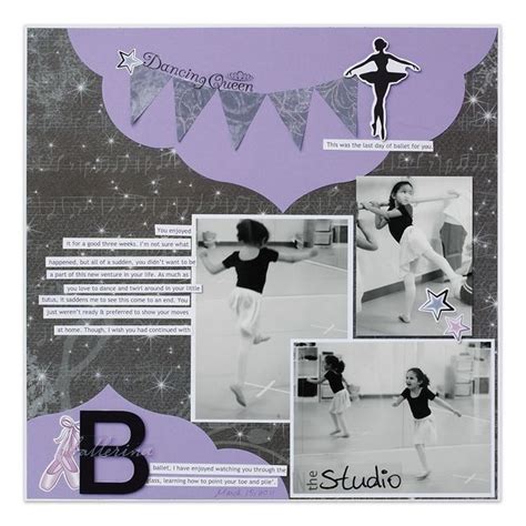 CM Dance Layout by Cindy Liebel | Scrapbook page layouts, Scrapbooking ...