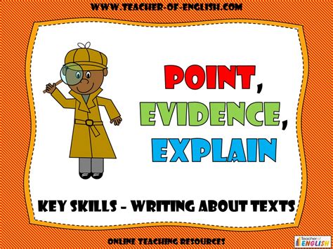 Point, Evidence, Explain | Teaching Resources
