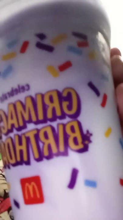 just got the grimace shake - YouTube