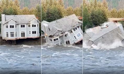 Glacial break causes major flooding in Alaska