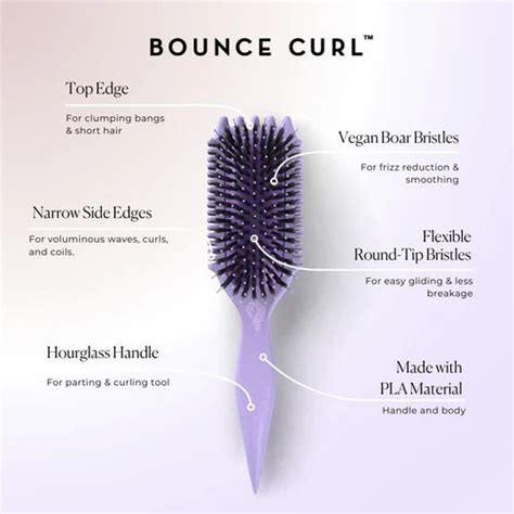 Bounce Curl Volume Edgelift Brush, Purple – CurlyTools