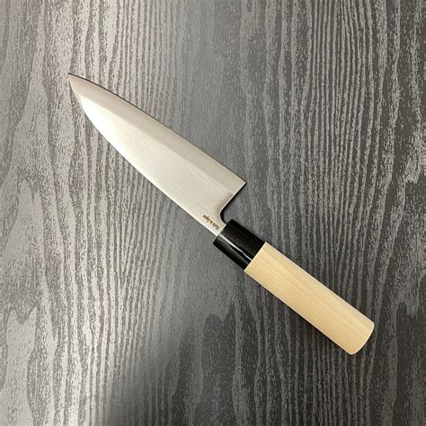 Traditional Japanese Deba Fillet Knife Stainless Steel Blade Wooden ...