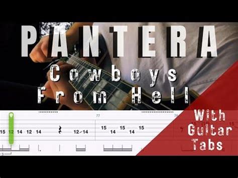 Pantera- Cowboys From Hell (Guitar Tab Play Along)