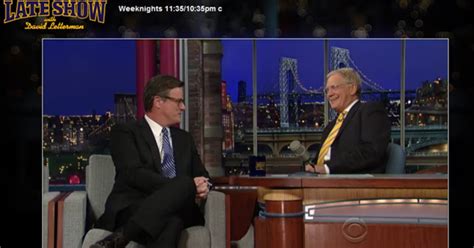 Joe drops by Letterman last night