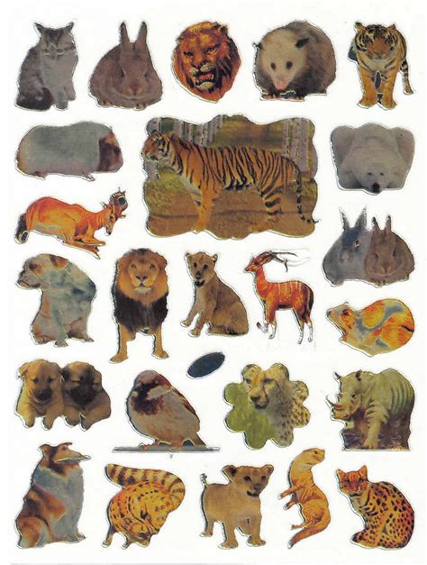 24 stickers Animaux Sauvages et Domestiques - MaGommette