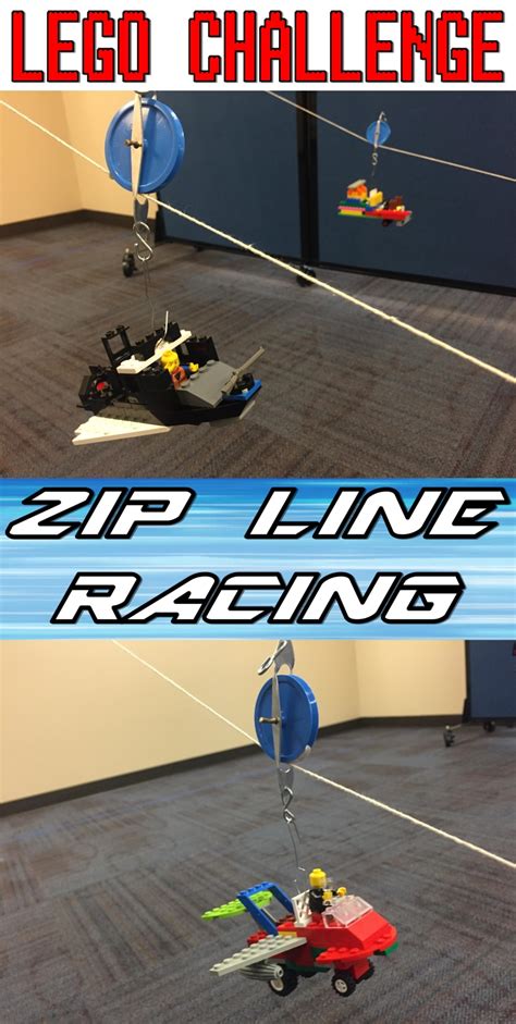 Lego Club Challenge–Zip Line Racing – The Lego Librarian