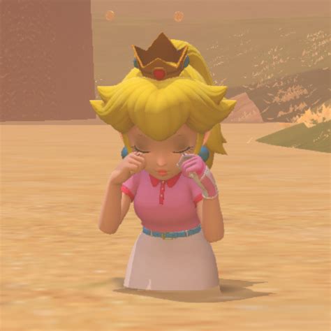 Princess Peach crying in quicksand Golf Super Rush by MaxChernenko on ...