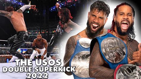 The Usos - Double Superkick Compilation 2022