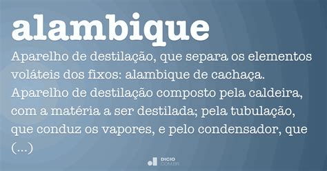 Alambique - Dicio, Dicionário Online de Português