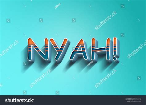 Nyah Comic Speech 3d Retro Vintage Stock Illustration 2019458312 ...