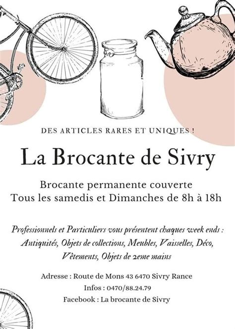 Brocantes: Brocante couverte - Sivry-rance (Hainaut)