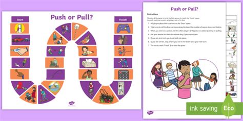 Push or Pull Board Game (Teacher-Made)