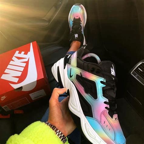 The pair of sneakers M2K Tekno x KylieBoon “OIL SPILL” on the account ...