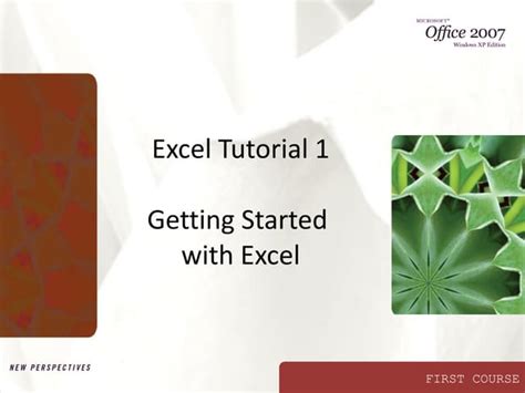 Excel Tutorial | PPT