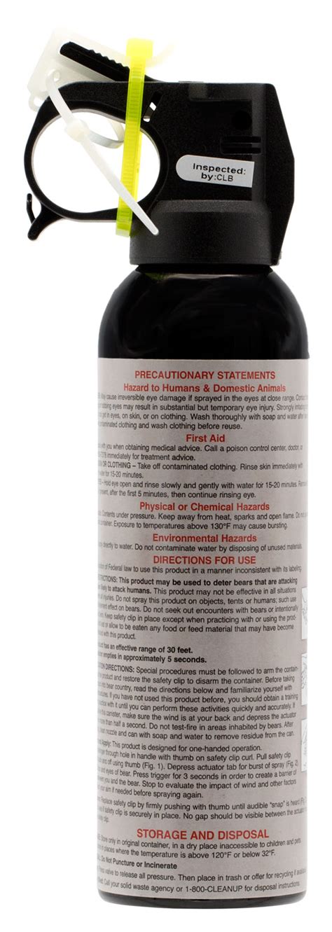 SEC FBAD03 FRONTIERSMAN 7.9OZ BEAR SPRAY | Paducah Shooters