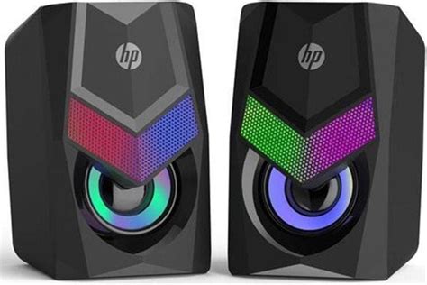 HP DHE-6000 2.0 RGB Gaming Multimedya Speaker Hoparlör, Siyah : Amazon ...