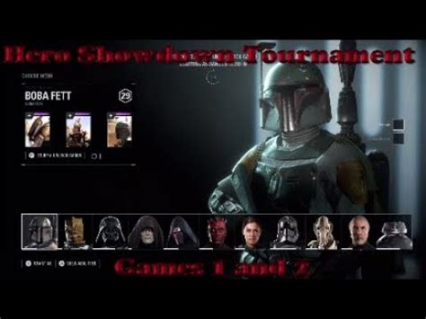 Star Wars Battlefront 2 - Hero Showdown Tournament Round 1 - YouTube