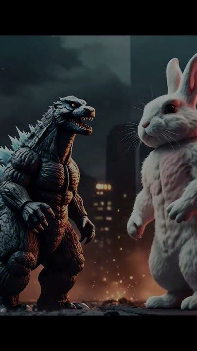 Godzilla attacks on rabbit's city #godzilla - YouTube