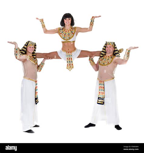 dancers dressed in Egyptian costumes posing Stock Photo - Alamy