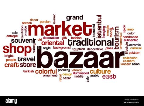 Bazaar word cloud concept Stock Photo - Alamy