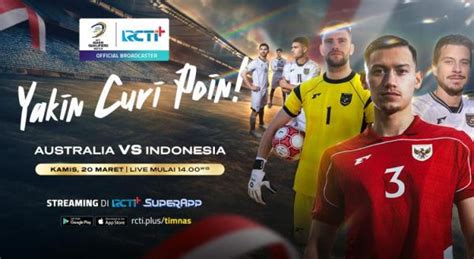 Link Live Streaming Indonesia Vs Australia di Kualifikasi Piala Dunia ...