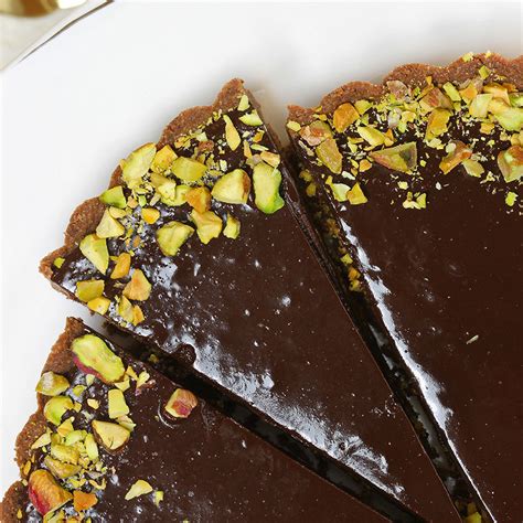 Recette Tarte au chocolat et pistache (facile, rapide)