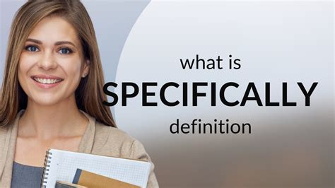 Specifically — SPECIFICALLY meaning - YouTube