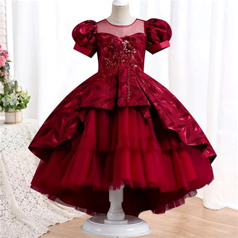 Gorgeous-and-Elegant-Girls-Party-Dresses-with-Mesh-Embroidery-for-4-12 ...