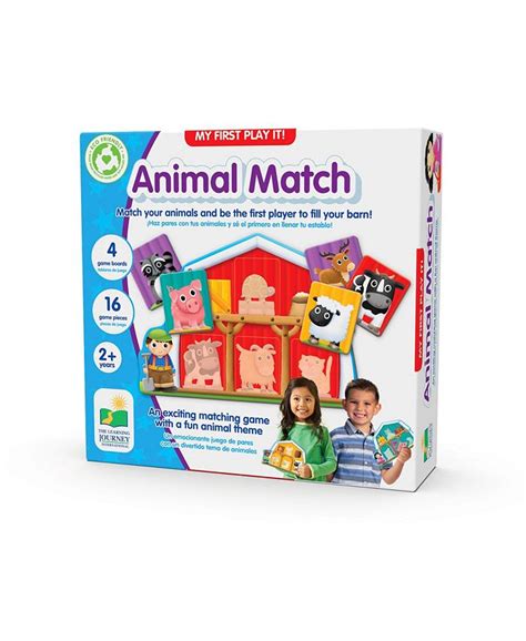 The Learning Journey My First Play It Animal Match - 4 Playing Boards ...