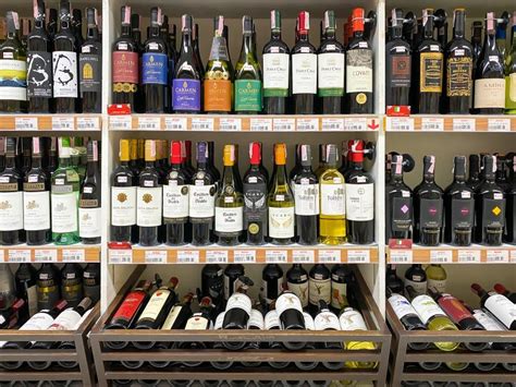 Many Bottles of Wines on the Shelf for Sale in the Foodland Supermarket ...