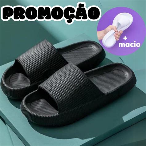 Chinelo Nuvem Ergonômico Unissex Flexível Conforto Anatômico Dia a Dia ...